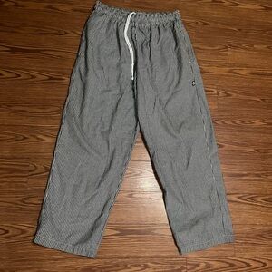 Chef Works XL Men's Black and White Checkered Cook Restaurant Pants